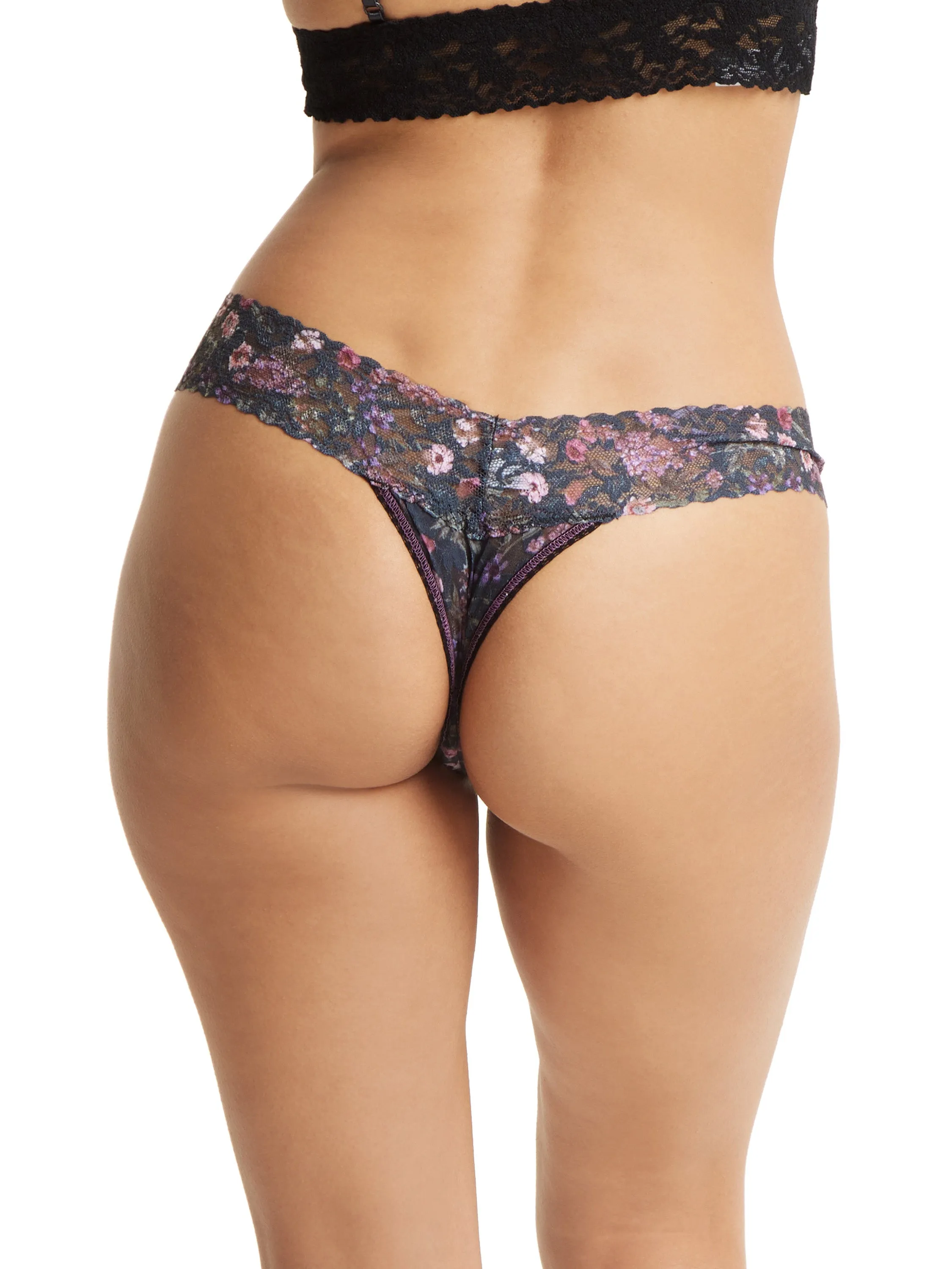 Printed Signature Lace Low Rise Thong Myddelton Gardens Sale sold by Hanky Panky product image thumbnail 3