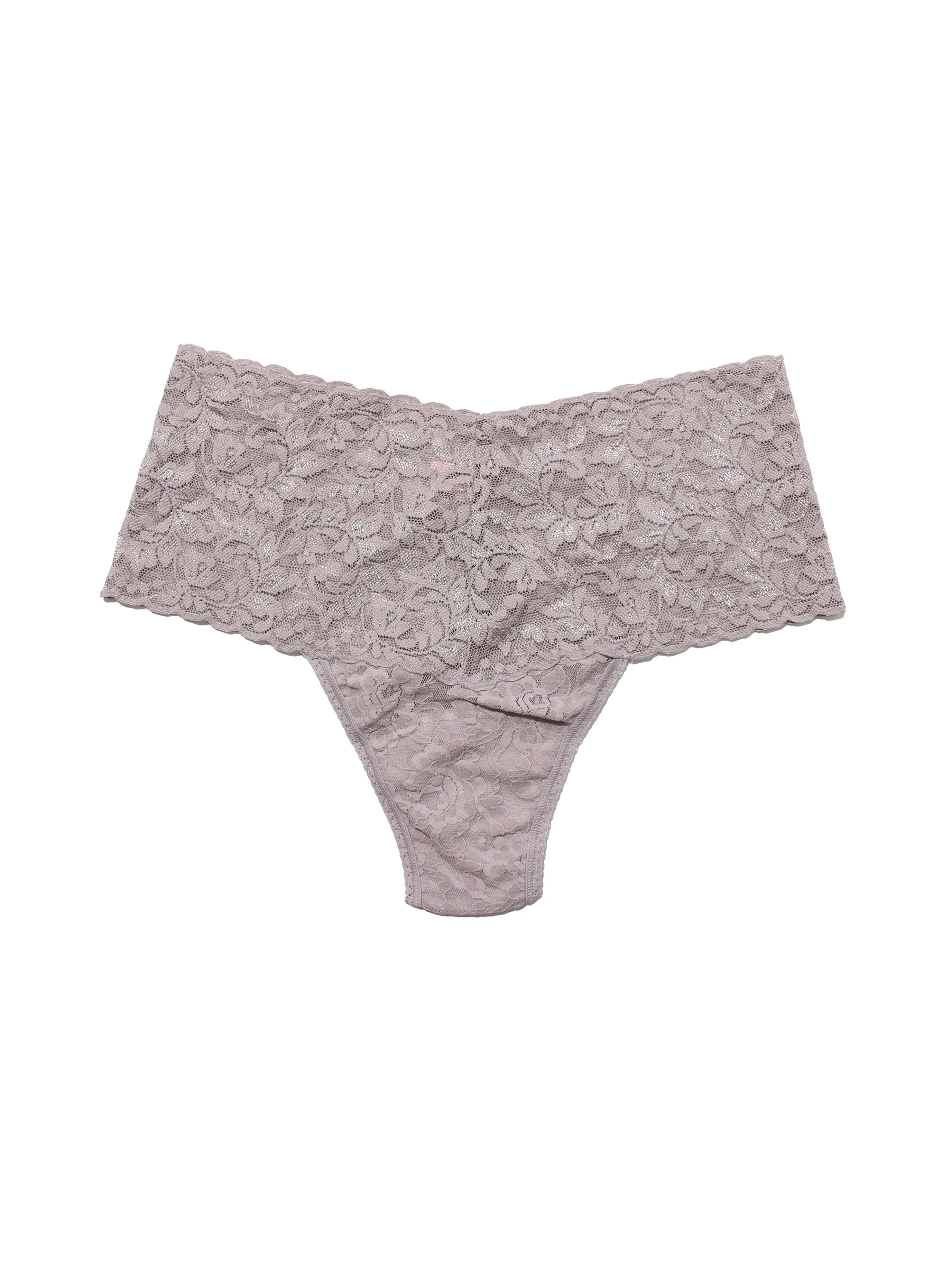 Retro Lace Thong Steel Grey Sale sold by Hanky Panky