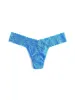 Petite Size Signature Lace Low Rise Thong Laguna Blue sold by Hanky Panky