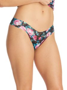 Printed Signature Lace Low Rise Thong sold by Hanky Panky