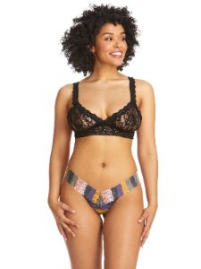 Printed Signature Lace Low Rise Thong sold by Hanky Panky