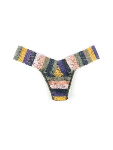 Printed Signature Lace Low Rise Thong sold by Hanky Panky