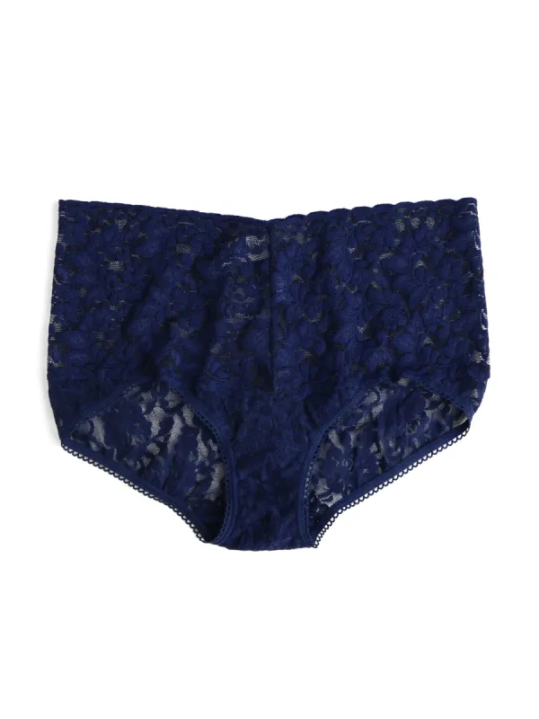 Retro Lace V-Kini Navy sold by Hanky Panky