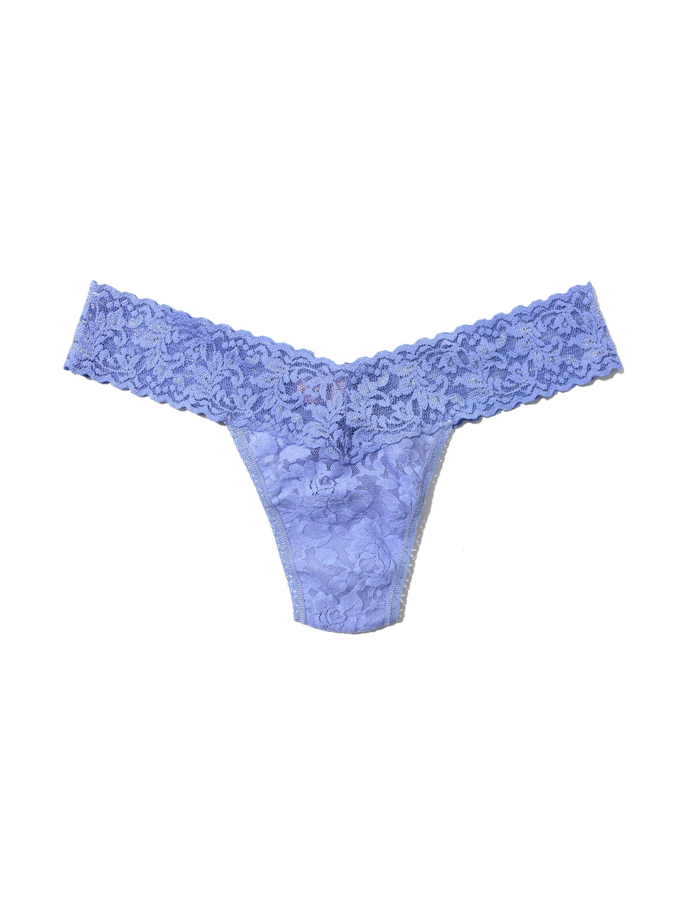 Signature Lace Low Rise Thong Cool Water Blue sold by Hanky Panky product image thumbnail 3