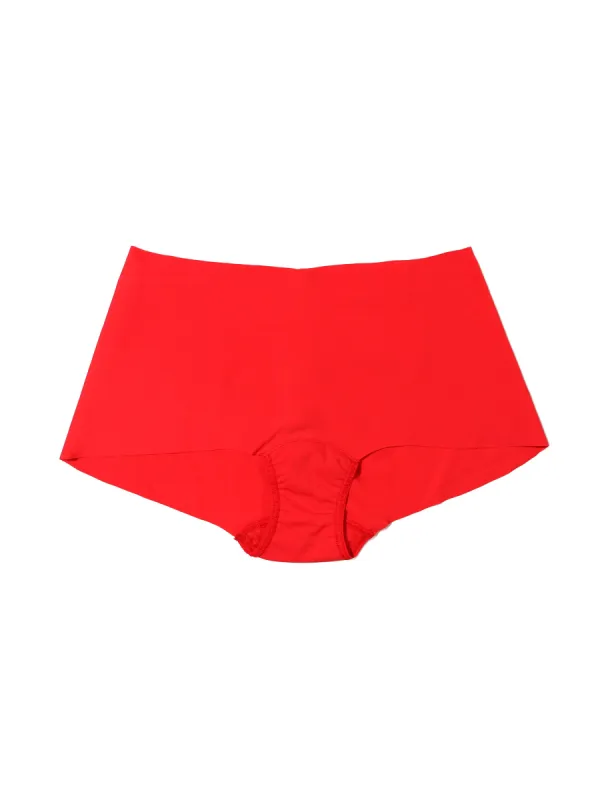 BreatheSoft® Boyshort Sleigh Queen Red sold by Hanky Panky