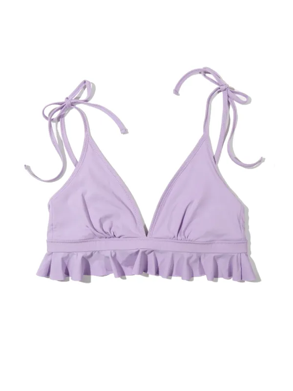 Ruffle Triangle Bikini Top Moon Crystal Sale sold by Hanky Panky