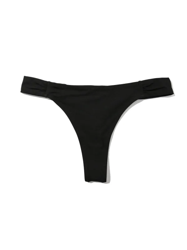 Ruched Thong Swim Bottom sold by Hanky Panky