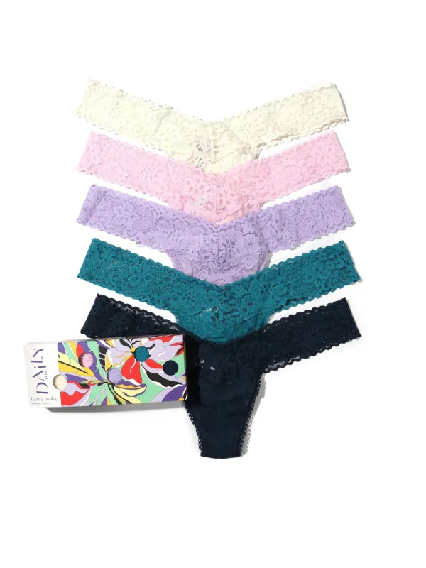 Daily Lace™ Low Rise Thong 5 Pack Sale sold by Hanky Panky