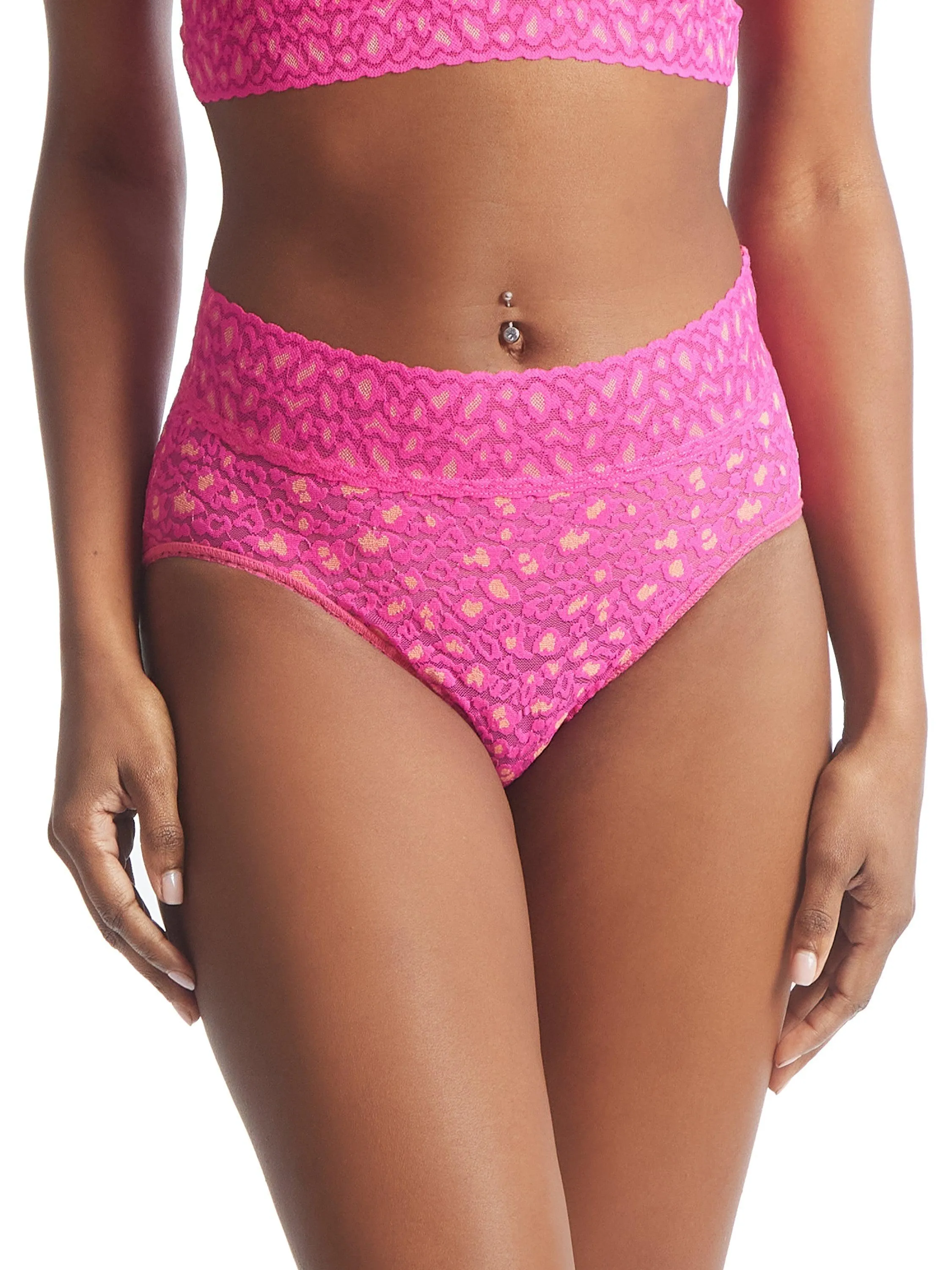 Cross-Dyed Leopard French Brief Siesta Pink sold by Hanky Panky product image thumbnail 2