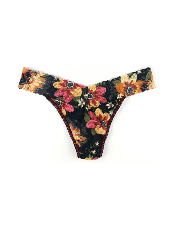 Printed Signature Lace Original Rise Thong Sale Autumn Bloom Sale sold by Hanky Panky