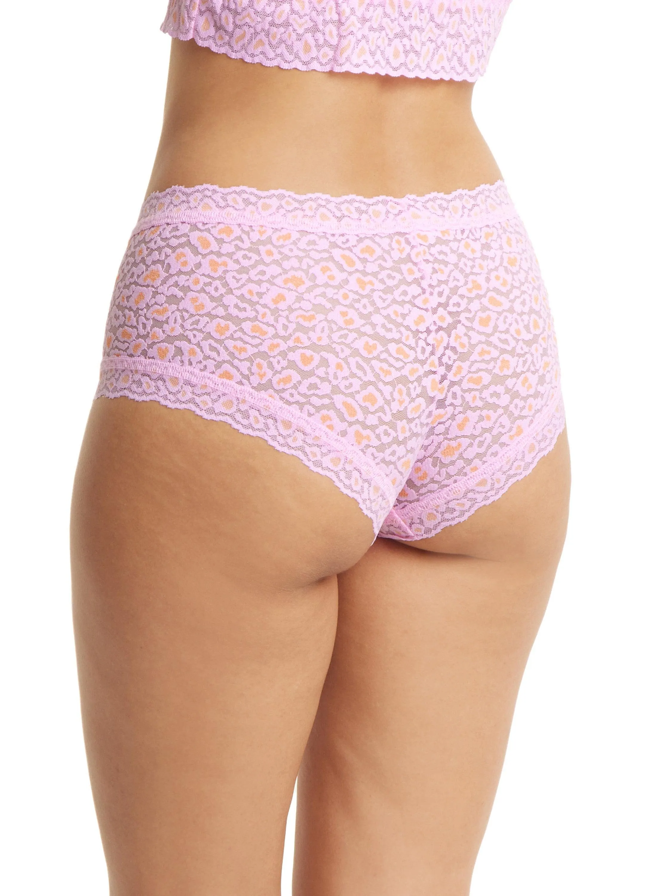 Cross Dyed Leopard Boyshort Rose Petal/ Orange sold by Hanky Panky product image thumbnail 2