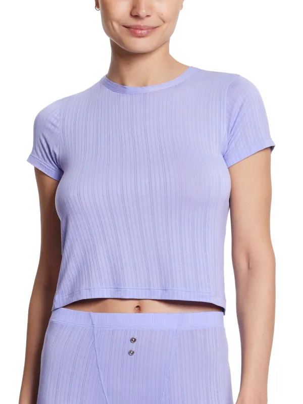 MellowLuxe™ Crew T-Shirt Lavender Mist Purple sold by Hanky Panky