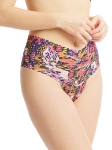 Printed Daily Lace™ Retro Thong Warm Breeze Sale sold by Hanky Panky