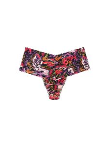 Printed Daily Lace™ Retro Thong Warm Breeze Sale sold by Hanky Panky