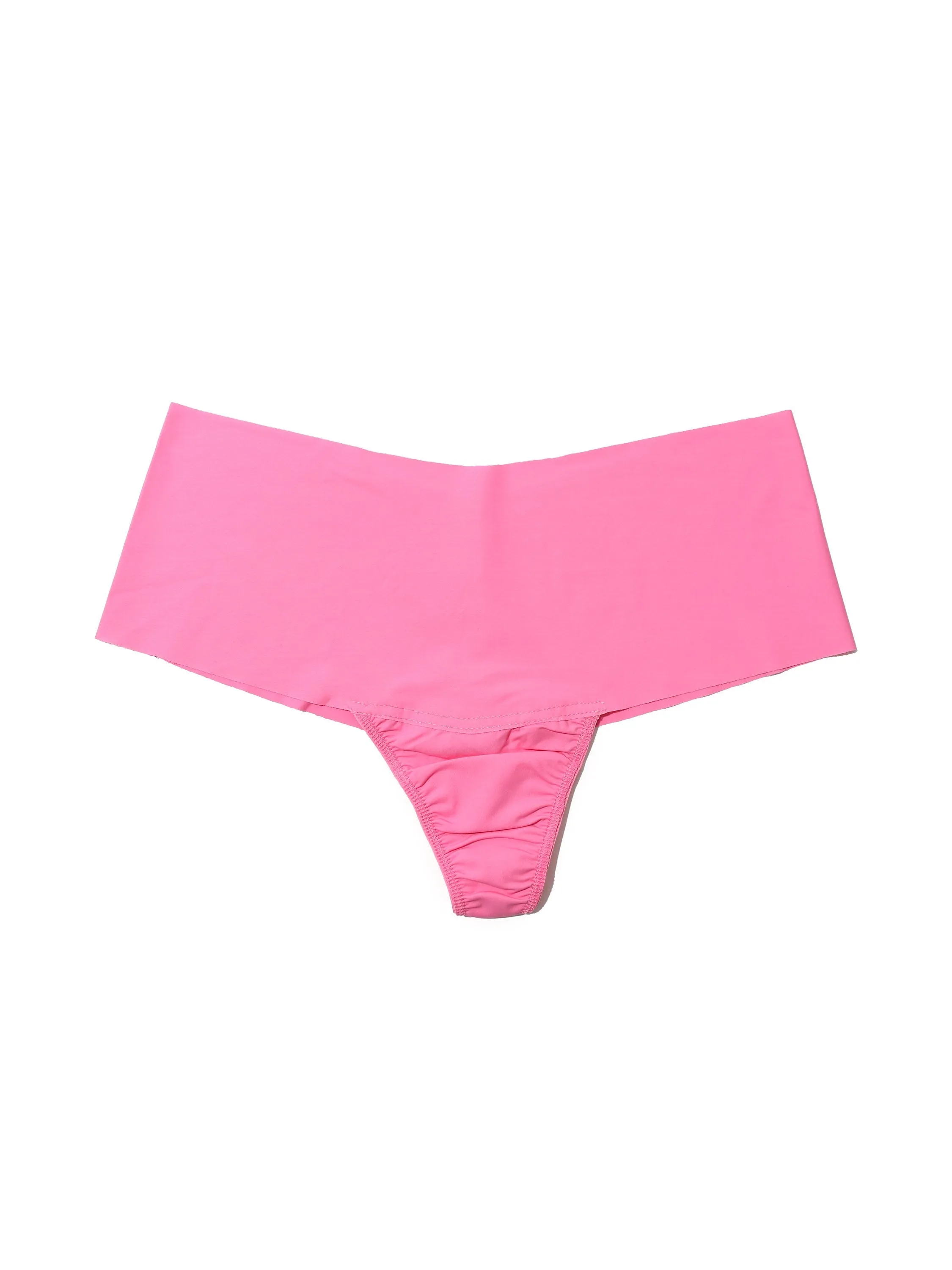 Plus Size Breathesoft High Rise Thong Taffy Pink sold by Hanky Panky