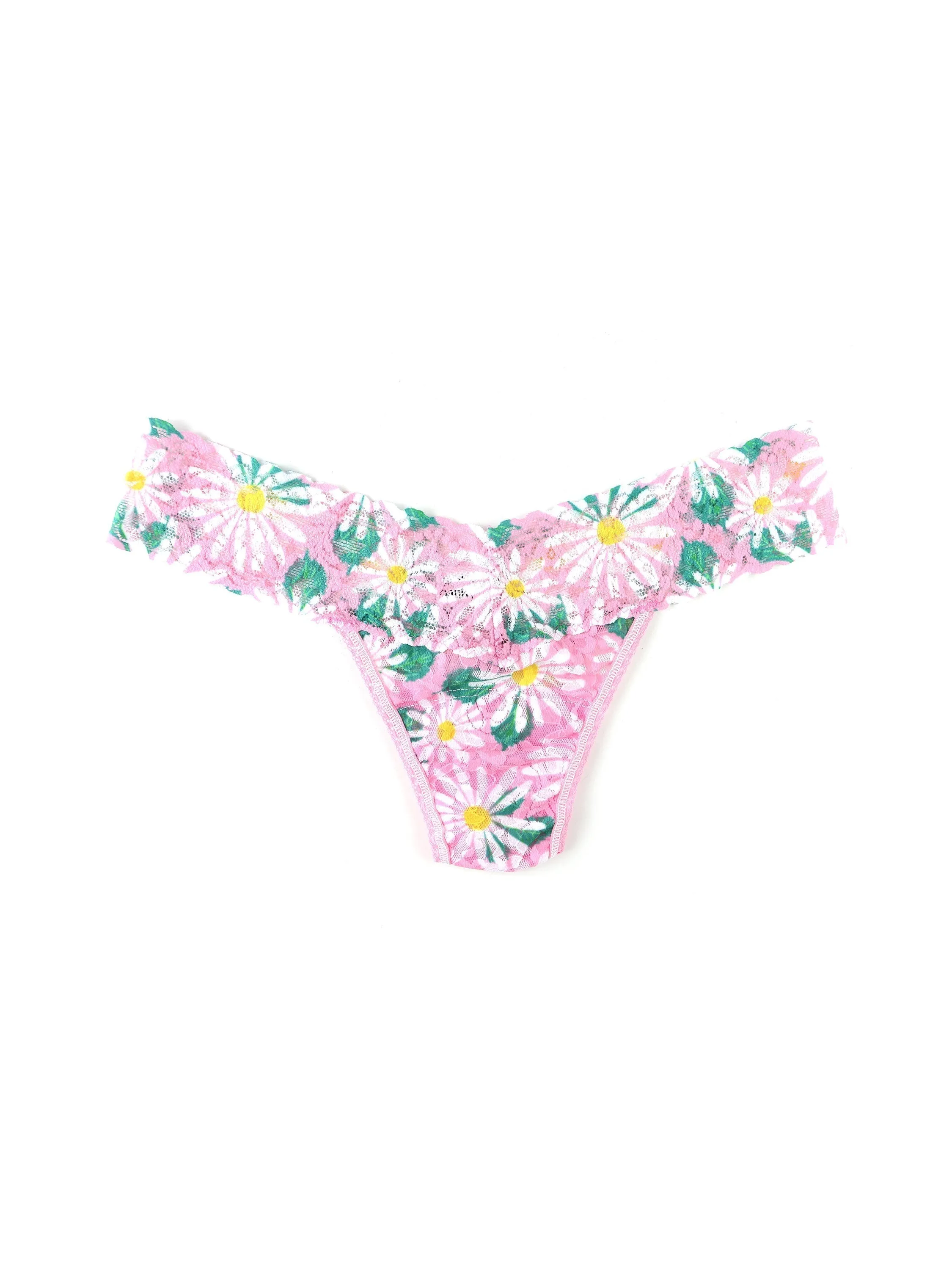 Printed Signature Lace Low Rise Thong Hello Spring Sale sold by Hanky Panky