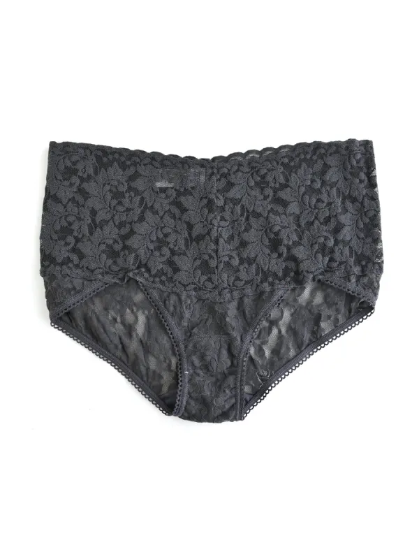 Retro Lace V-Kini Granite Grey Sale sold by Hanky Panky