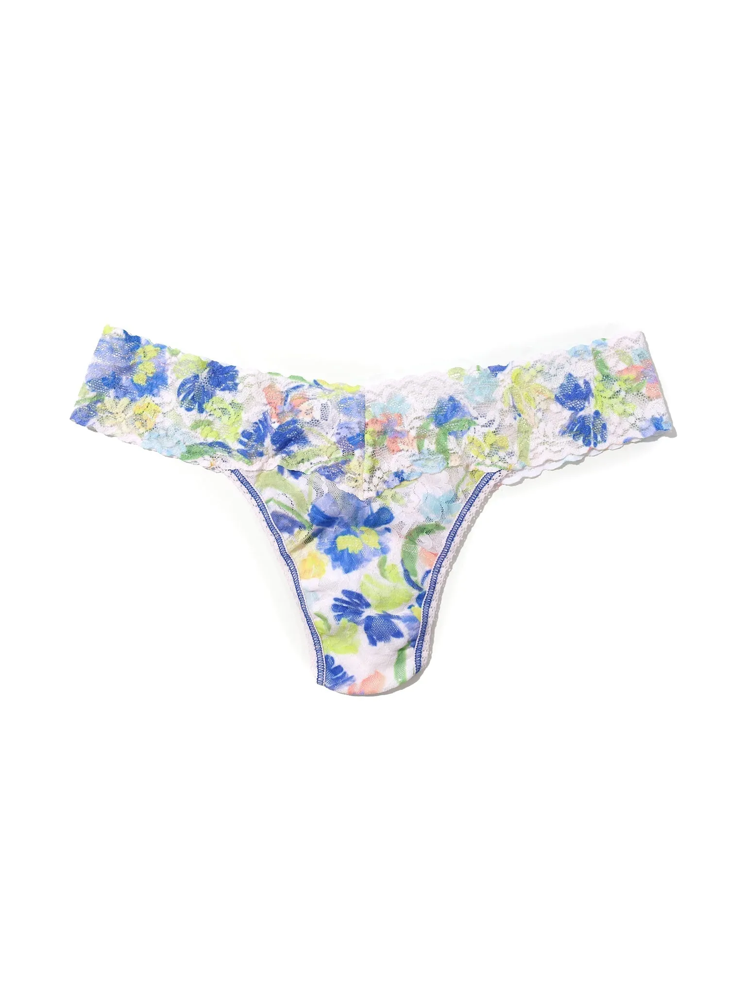 Petite Size Printed Signature Lace Thong Brush Strokes Sale sold by Hanky Panky