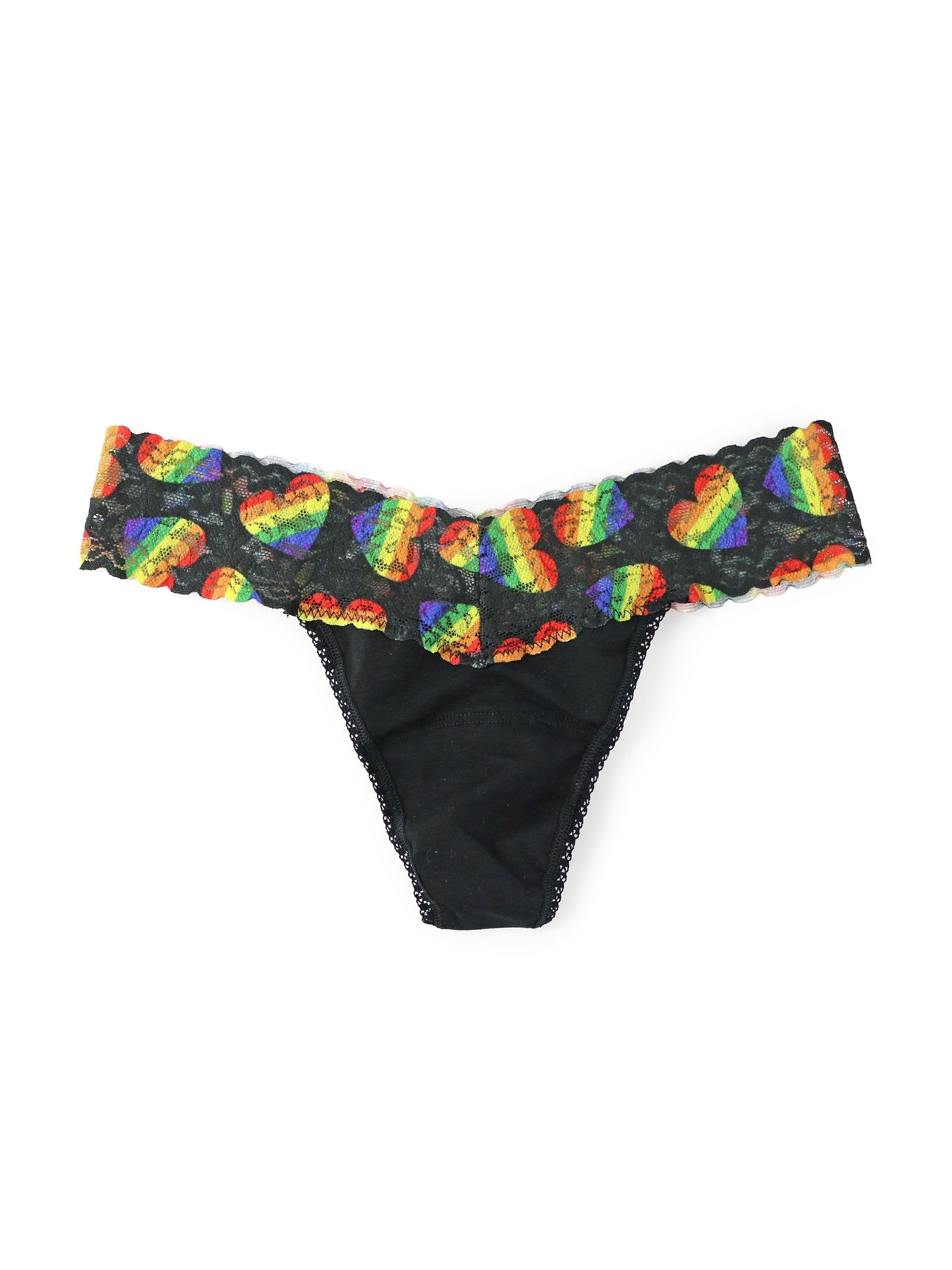 Supima® Cotton Petite Low Rise Thong with Contrast Trim sold by Hanky Panky product image thumbnail 2