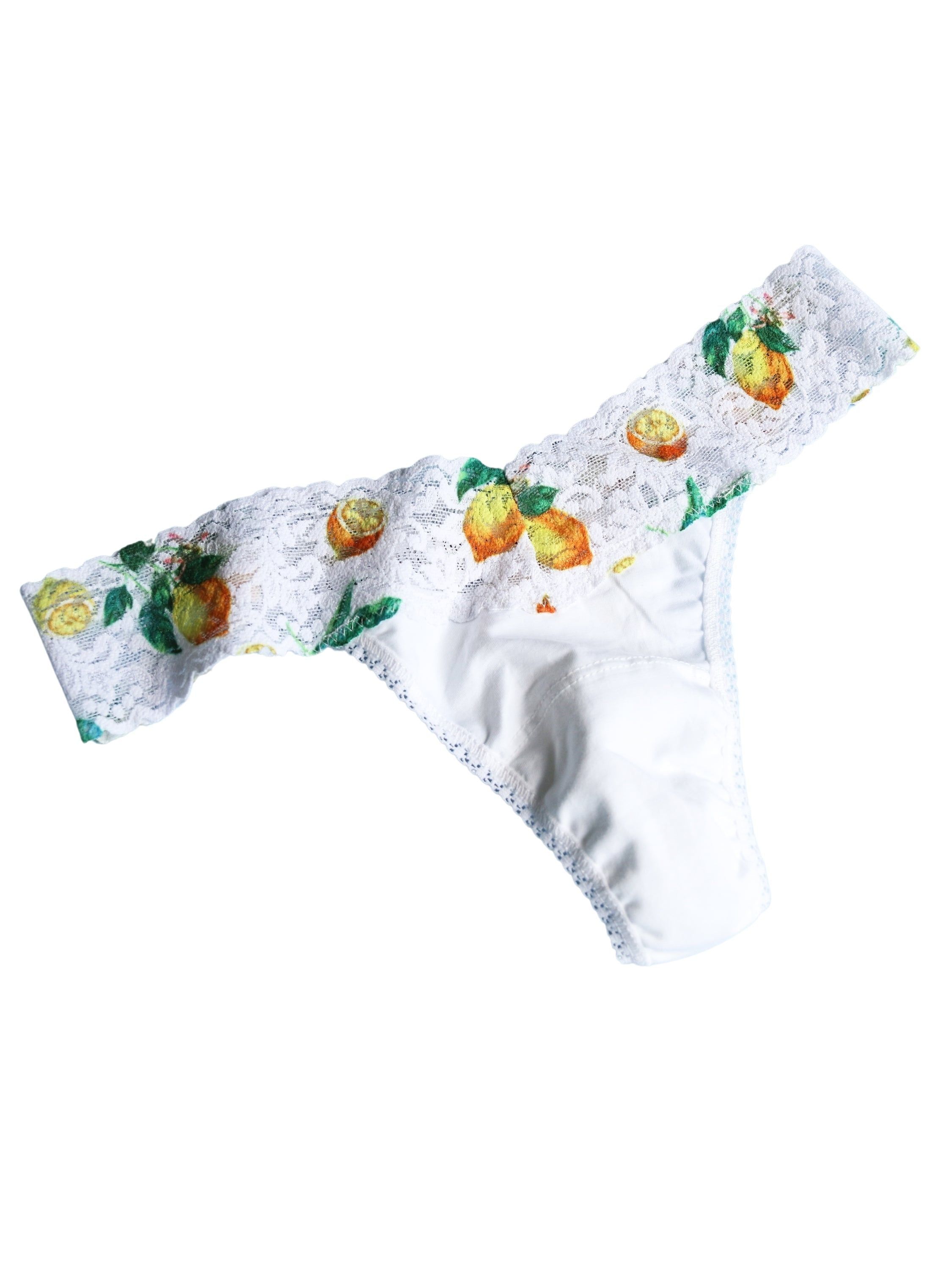 Supima® Cotton Petite Low Rise Thong with Contrast Trim sold by Hanky Panky