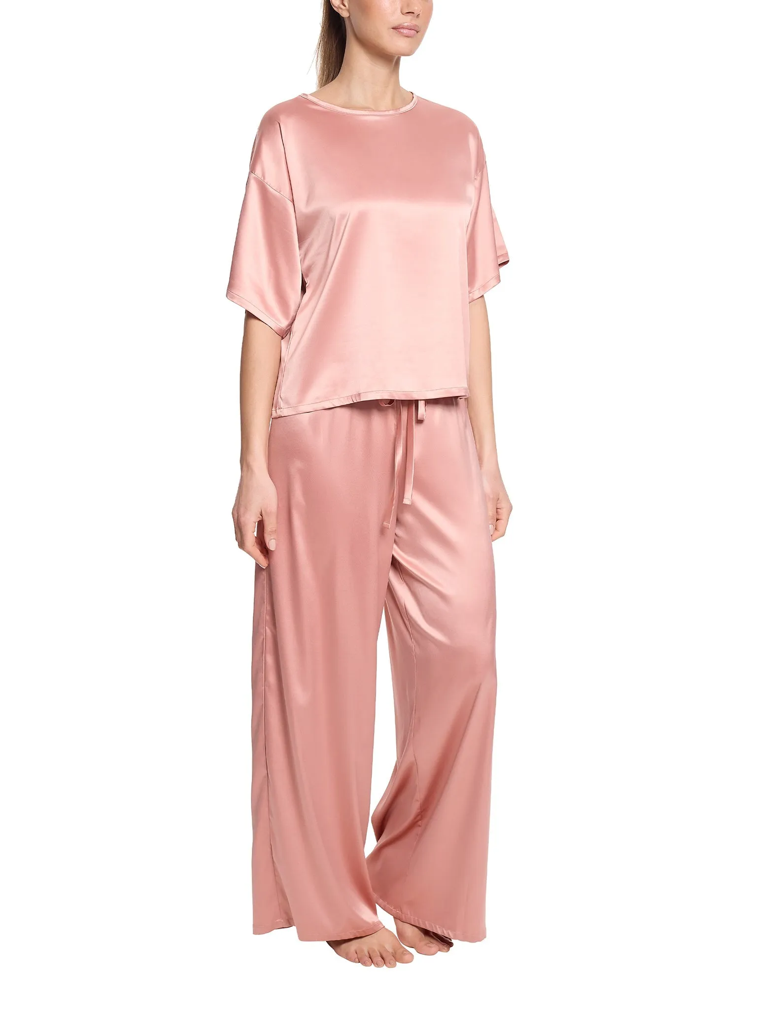 Satin Sleep Pant Rose Latte Pink Sale sold by Hanky Panky product image thumbnail 3