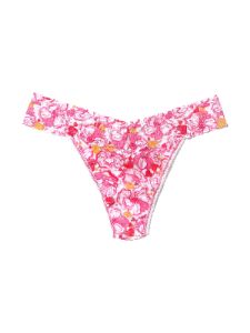 Printed Signature Lace Original Rise Thong XOXO Sale sold by Hanky Panky