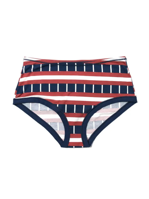 Printed PlayStretch™ Boyshort Bateau sold by Hanky Panky