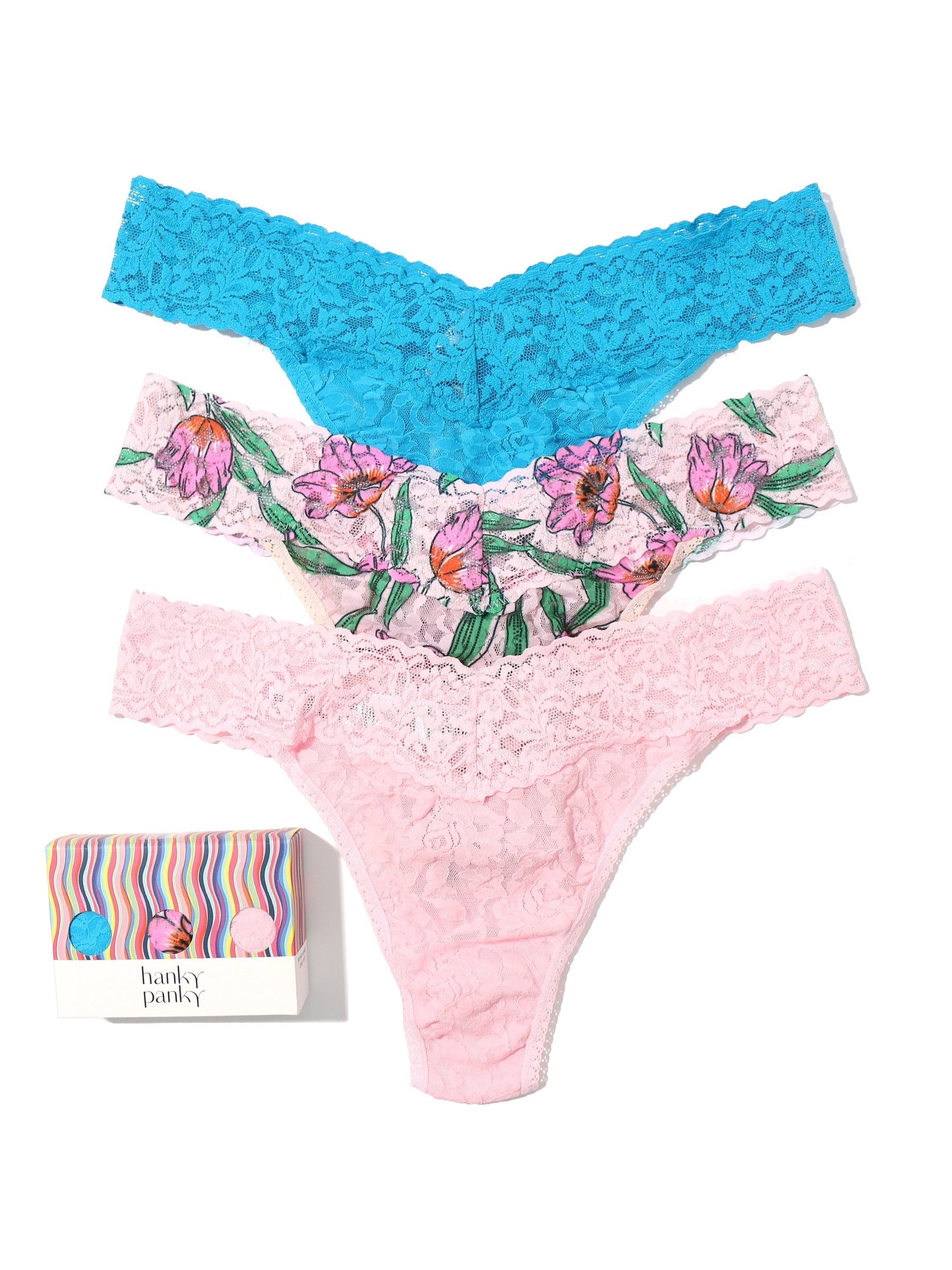3 Pack Original Rise Thongs Exclusive Sale sold by Hanky Panky