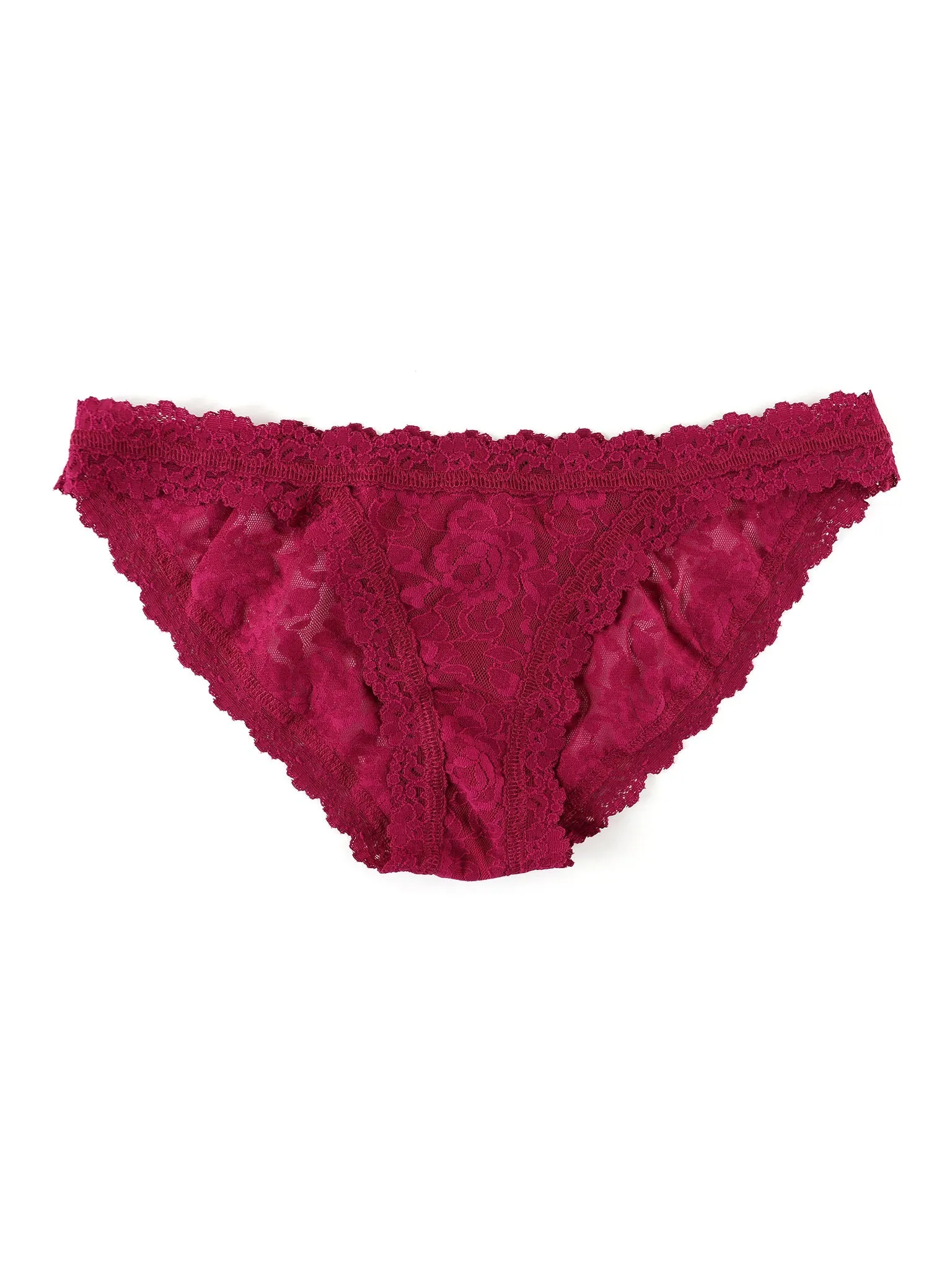 Signature Lace Brazilian Bikini Dark Pomegranite Red sold by Hanky Panky product image thumbnail 2
