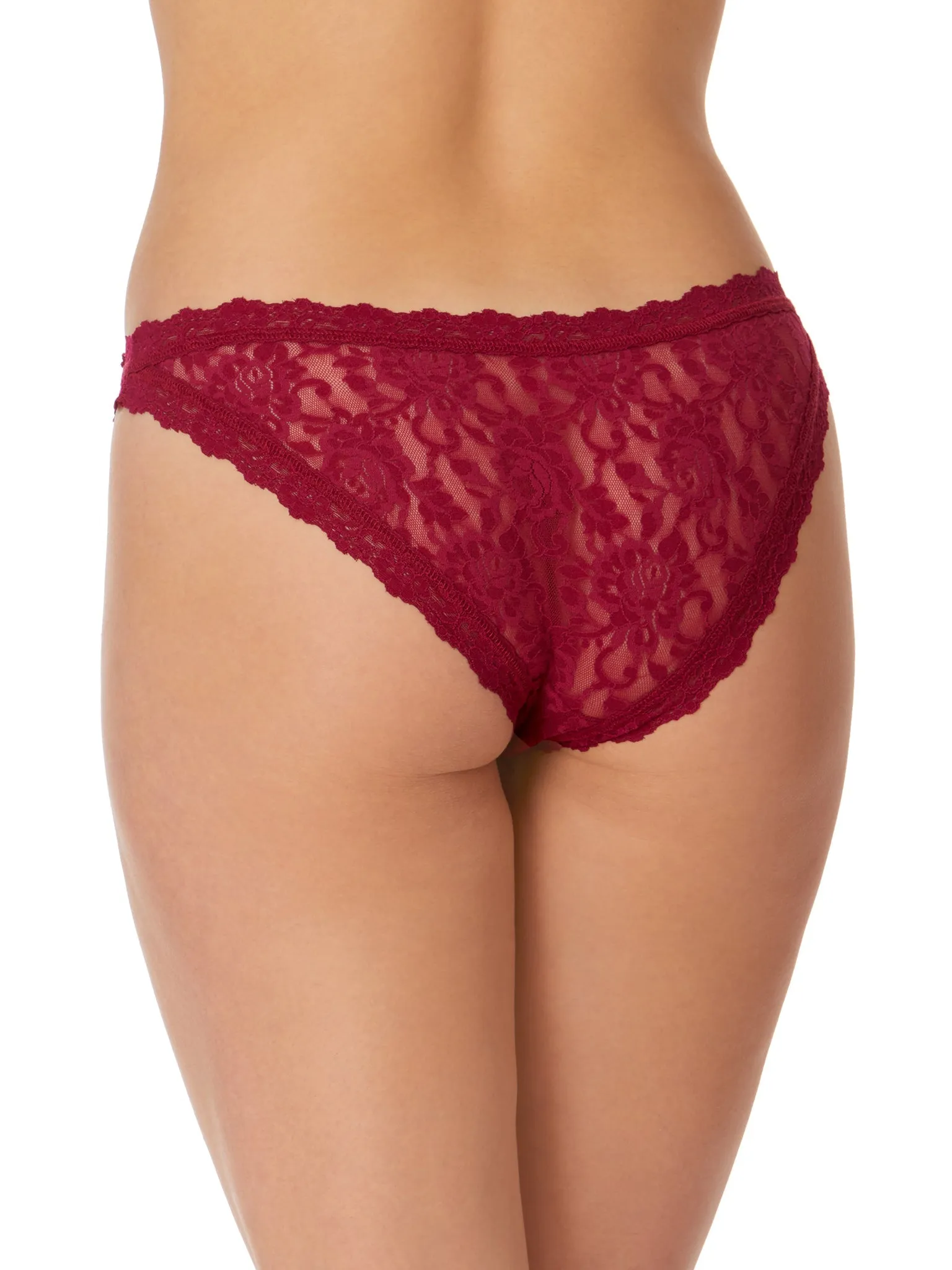 Signature Lace Brazilian Bikini Dark Pomegranite Red sold by Hanky Panky product image thumbnail 3