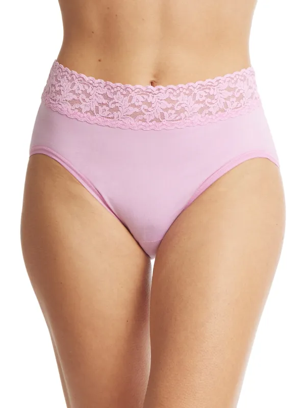 Supima® Cotton French Brief Lotus Flower Pink Sale sold by Hanky Panky