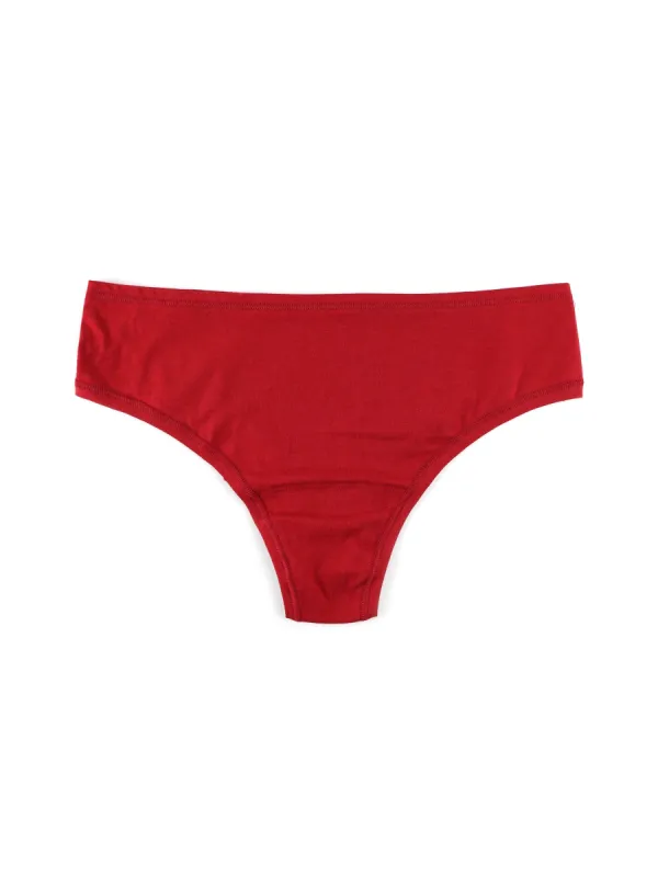 PlayStretch™ Natural Rise Thong Cayenne Red sold by Hanky Panky