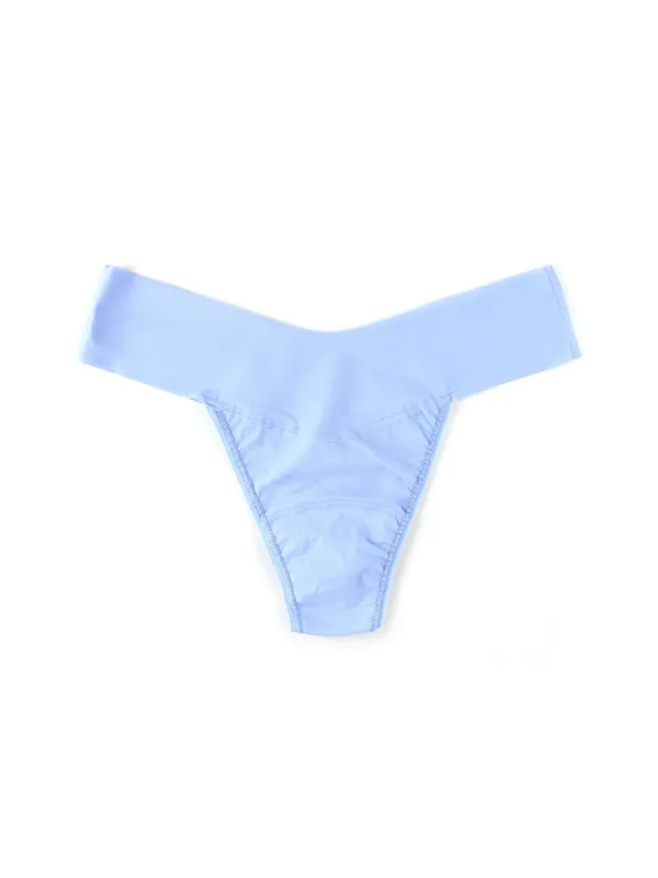 BreatheSoft® Natural Rise Thong Fresh Air Blue sold by Hanky Panky