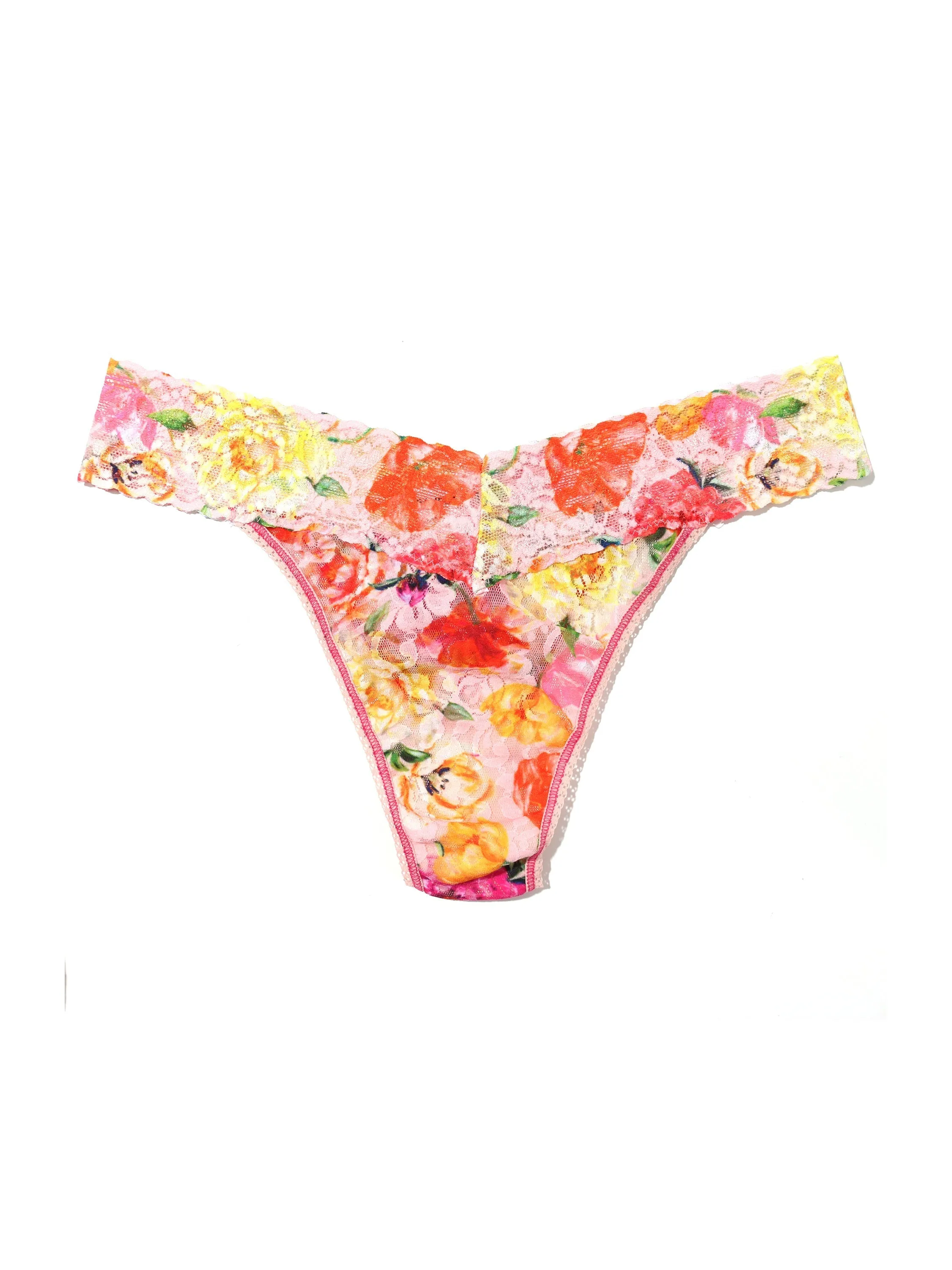 Printed Signature Lace Original Rise Thong Bring Me Flowers sold by Hanky Panky product image thumbnail 3
