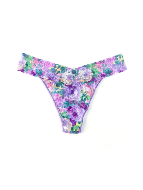 Printed Signature Lace Original Rise Thong Bathe In Petals Sale sold by Hanky Panky