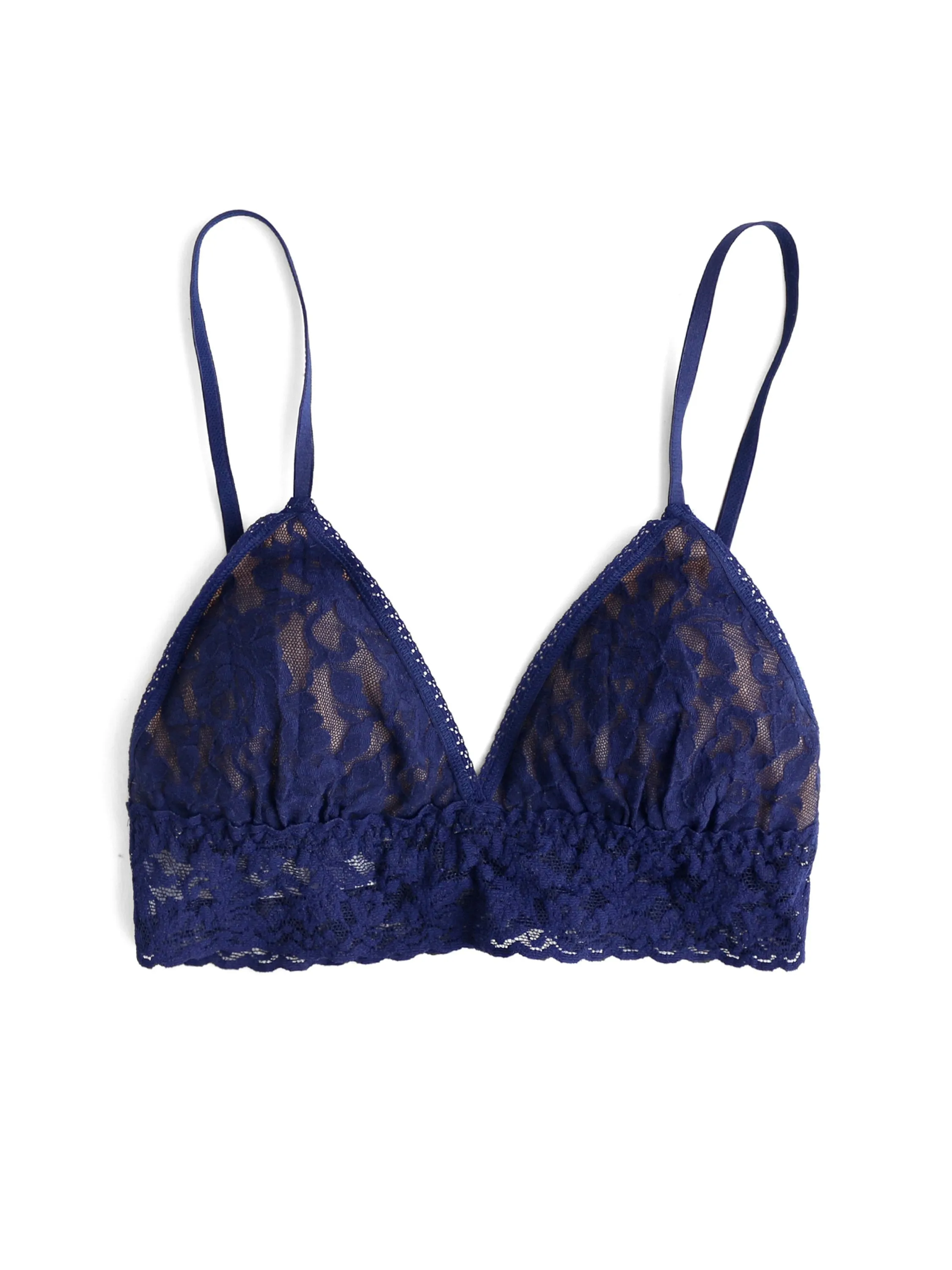 Signature Lace® Padded Triangle Bralette Navy sold by Hanky Panky product image thumbnail 3