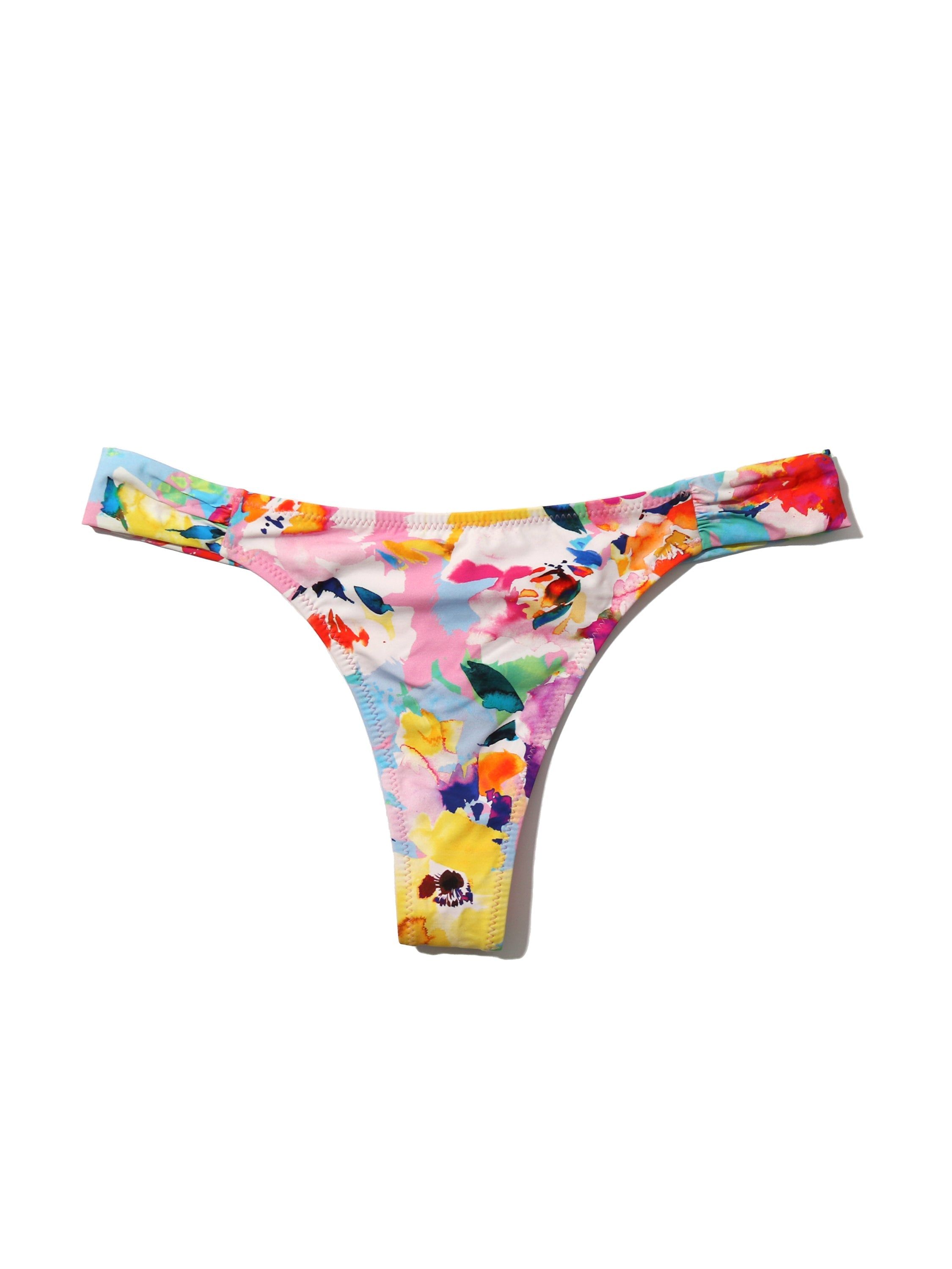 Ruched Thong Swim Bottom sold by Hanky Panky