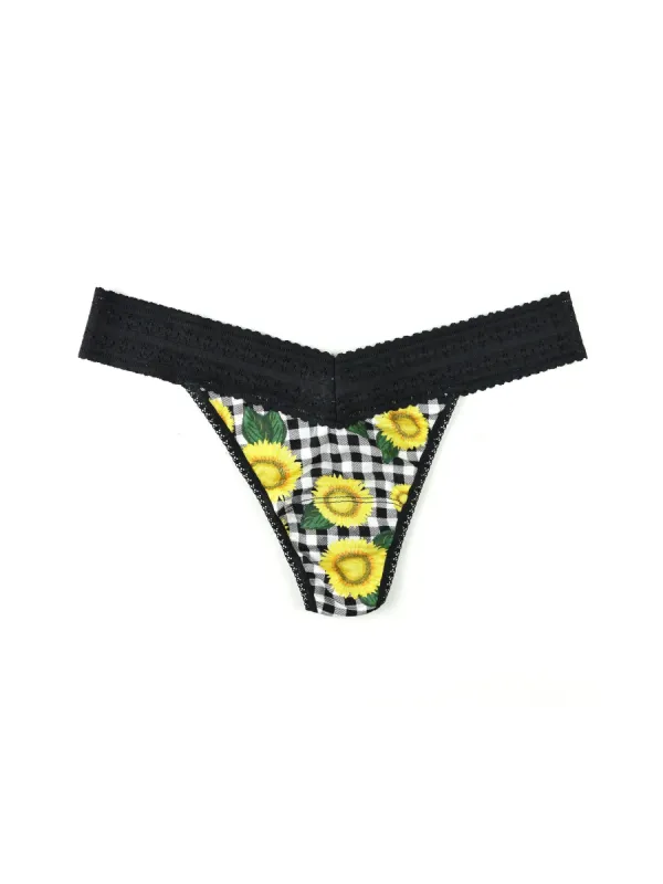 Printed DreamEase™ Original Rise Thong Fields of Gold Sale sold by Hanky Panky