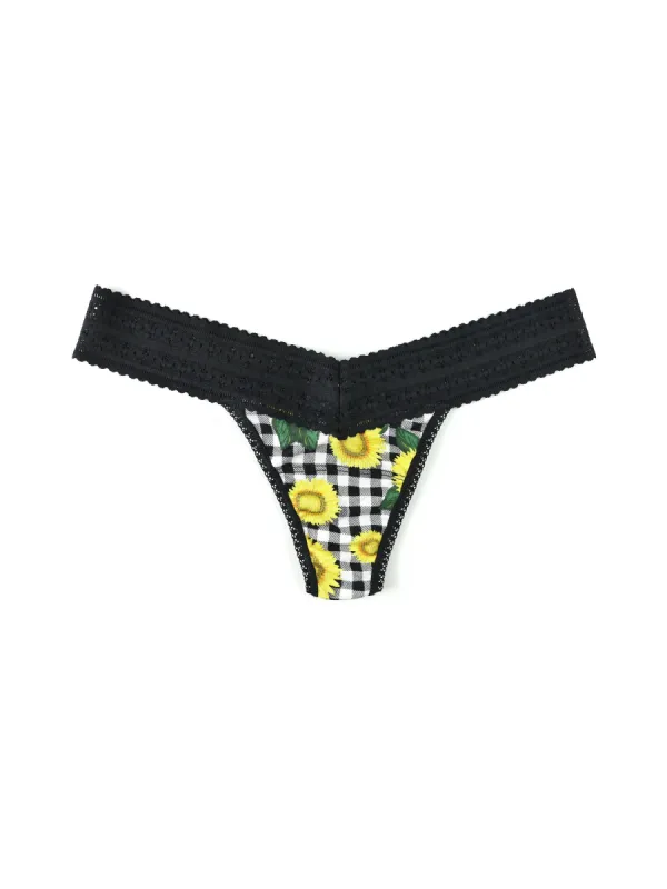Printed DreamEase™ Low Rise Thong Fields of Gold Sale sold by Hanky Panky