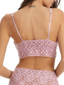 Printed V-Neck Retro Lace Bralette Sale sold by Hanky Panky