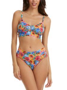 Printed V-Neck Retro Lace Bralette Sale sold by Hanky Panky