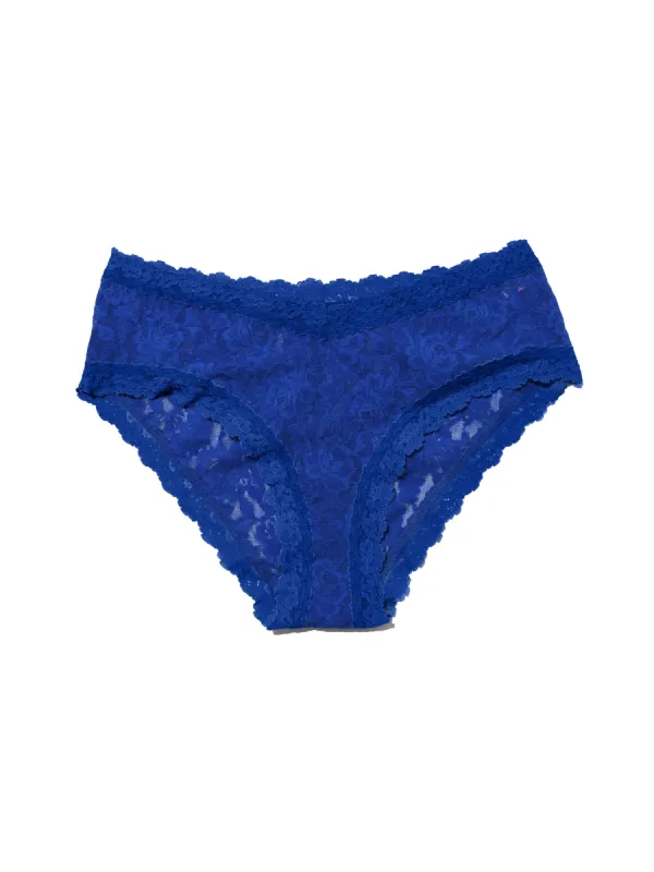 Signature Lace V-Front Cheeky Cobalt Blue sold by Hanky Panky