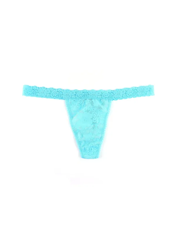 Daily Lace™ G-String Whisper Blue sold by Hanky Panky