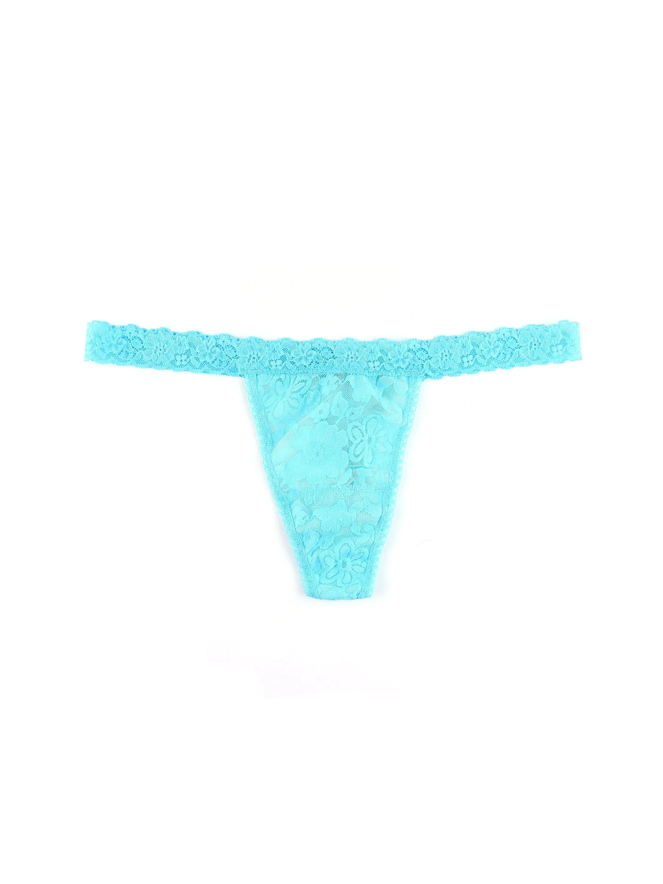 Daily Lace™ G-String Whisper Blue sold by Hanky Panky