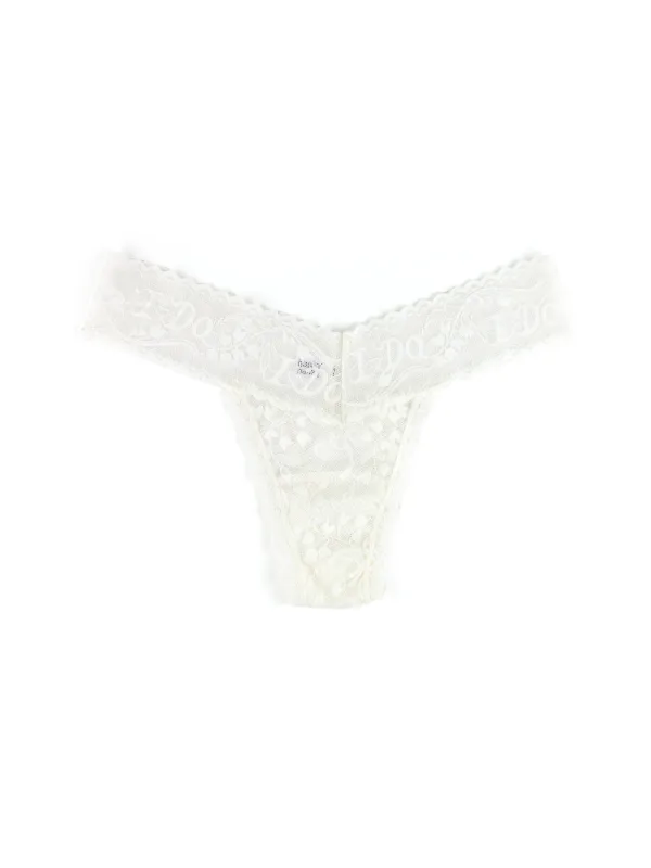 I Do Shimmer Low Rise Thong sold by Hanky Panky