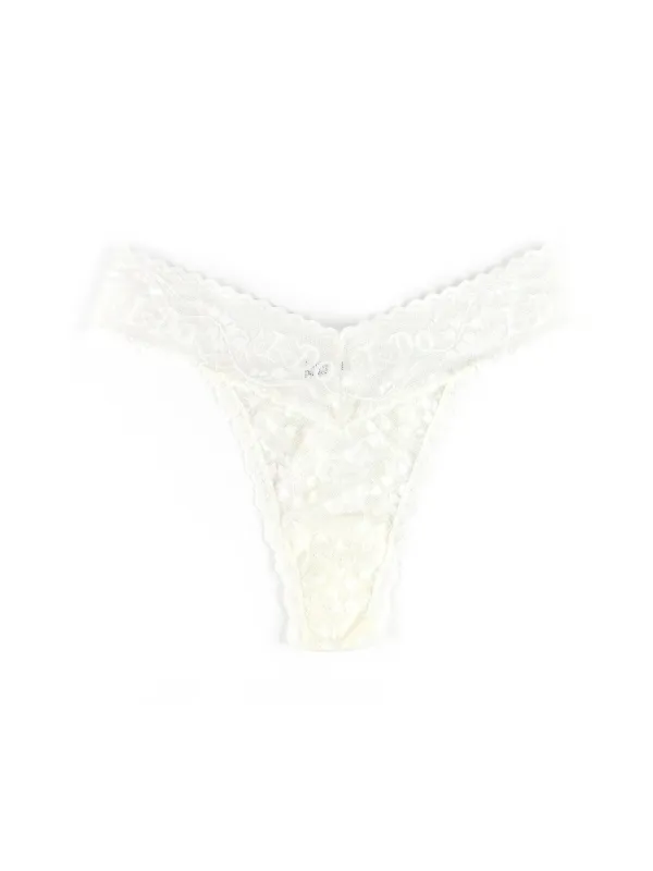 I Do Shimmer Original Rise Thong sold by Hanky Panky