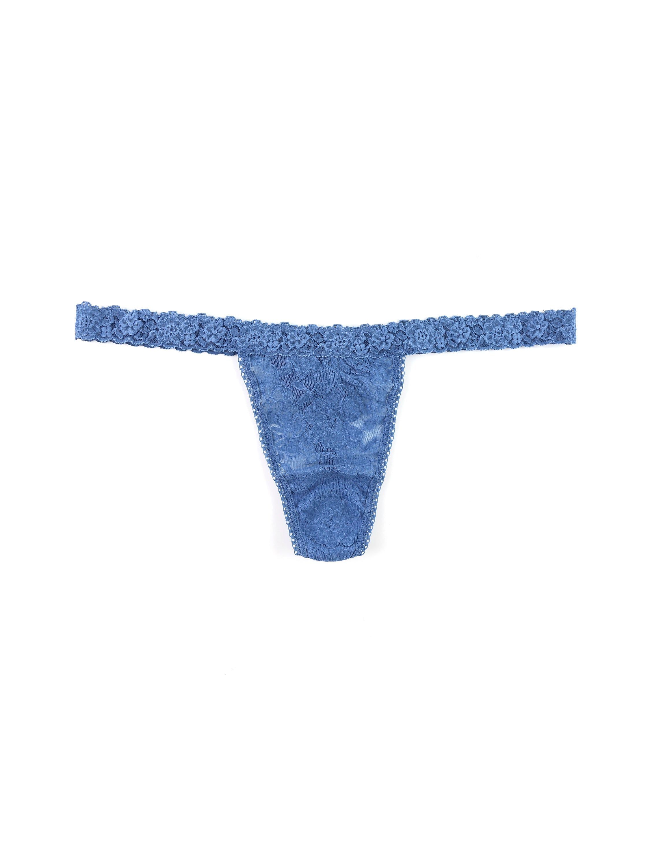 Daily Lace™ G-String Storm Cloud Blue Sale sold by Hanky Panky