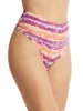 Printed PlayStretch™ High Rise Thong Paint The Town sold by Hanky Panky