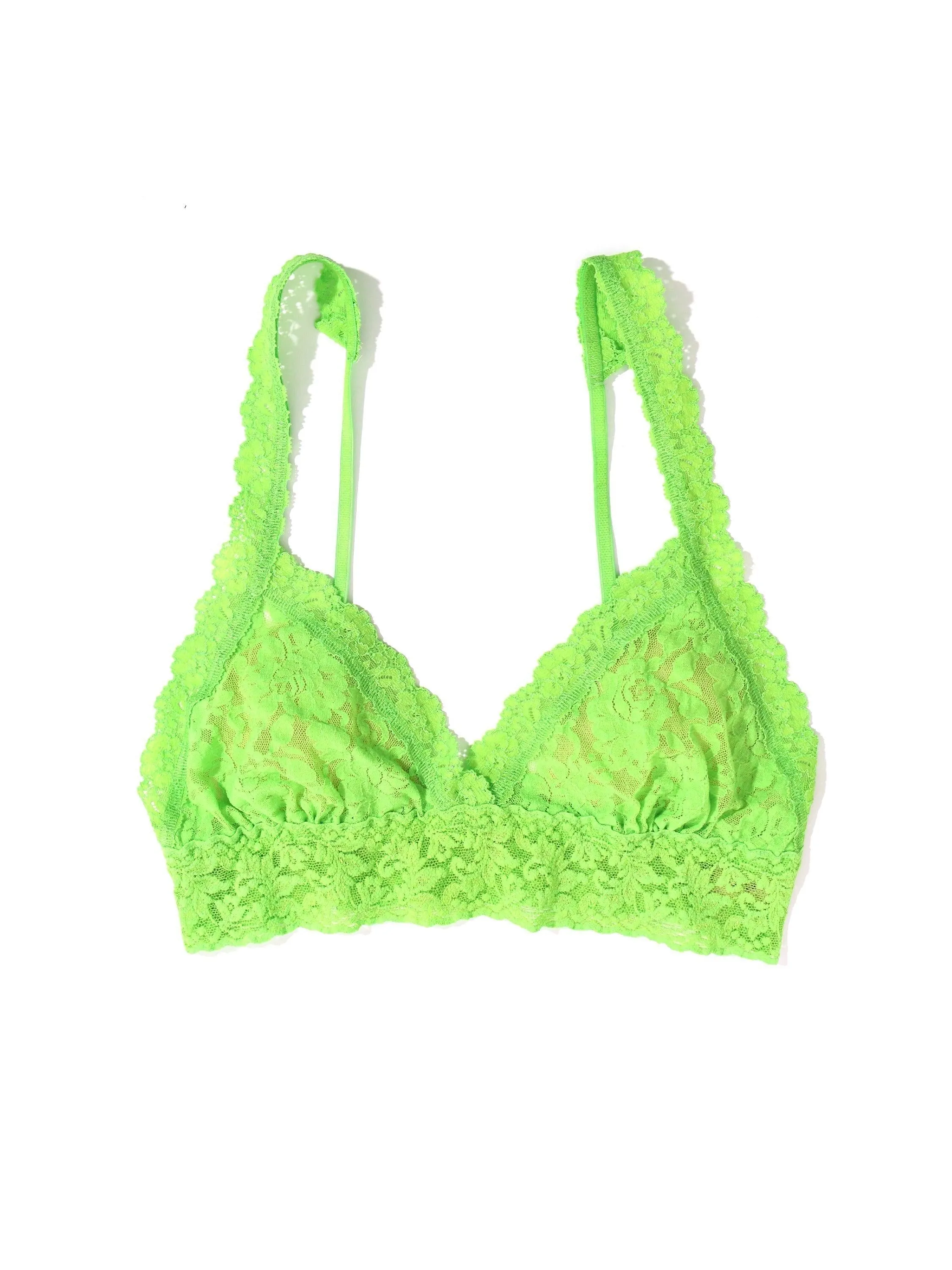 Signature Lace Crossover Bralette Lush Green Sale sold by Hanky Panky