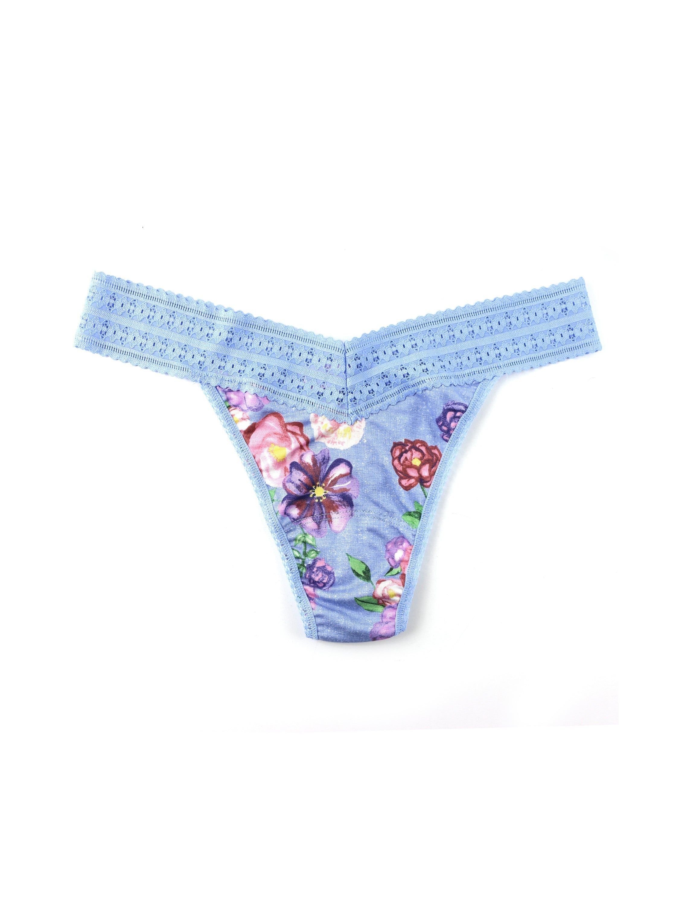 Printed DreamEase® Original Rise Thong Chatsworth House Gardens sold by Hanky Panky